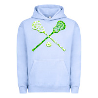 Pigment Grape Ice funny lacrosse st patricks day boys men shamrock ball t shirt Urban Hoodie - linhVisuals