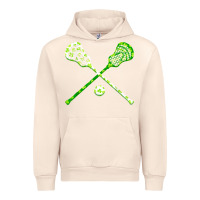 Sandshell funny lacrosse st patricks day boys men shamrock ball t shirt Urban Hoodie - linhVisuals