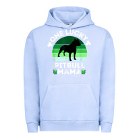 Pigment Grape Ice funny st patrick's day one lucky pitbull mama pitbulldog t shirt Urban Hoodie - linhVisuals