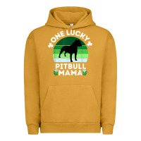 Pigment Peanut Butter funny st patrick's day one lucky pitbull mama pitbulldog t shirt Urban Hoodie - linhVisuals