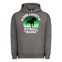 Pigment Tornado funny st patrick's day one lucky pitbull mama pitbulldog t shirt Urban Hoodie - linhVisuals