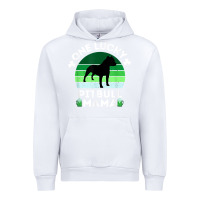 White funny st patrick's day one lucky pitbull mama pitbulldog t shirt Urban Hoodie - linhVisuals