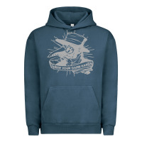 Pigment Midnight Navy wash your damn hands Urban Hoodie - linhVisuals