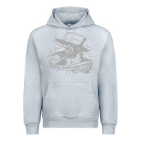 Heather Grey wash your damn hands Urban Hoodie - linhVisuals
