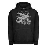 Pigment Black wash your damn hands Urban Hoodie - linhVisuals