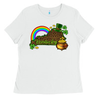 White kentucky map st.patricks Ladies Tee - CowGirlArtShop