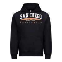 Black san diego california Urban Hoodie - linhVisuals
