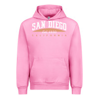Fuchsia Pink san diego california Urban Hoodie - linhVisuals