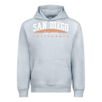 Heather Grey san diego california Urban Hoodie - linhVisuals