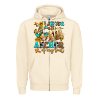 Jesus Is The Anchor Of My Soul Zipper Hoodie | Teevron