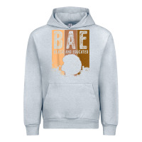 Heather Grey black history month bae black and educated melanin women t shirt Urban Hoodie - linhVisuals
