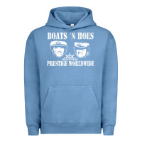 Pigment Pebble Blue boats n hoes funny meme t shirt Urban Hoodie - linhVisuals