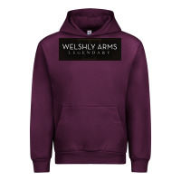 Mauve Wine welshly arms 005 Urban Hoodie - linhVisuals