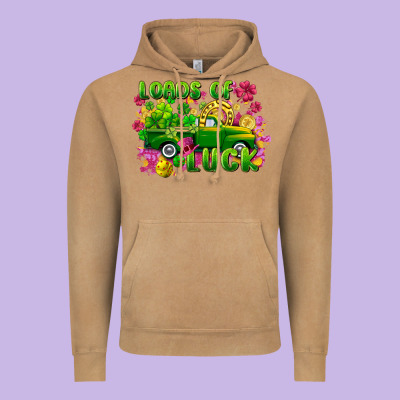 Loads Of Luck Vintage Hoodie Designed By Fadigitalartstudio