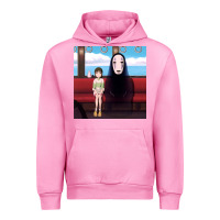 Fuchsia Pink spirited away (3) Urban Hoodie - linhVisuals