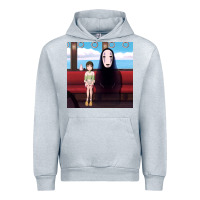 Heather Grey spirited away (3) Urban Hoodie - linhVisuals