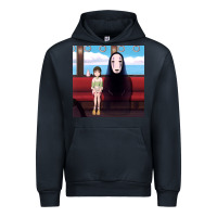 Navy spirited away (3) Urban Hoodie - linhVisuals