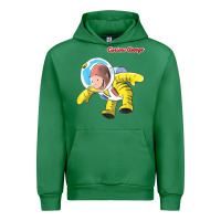 Emerald curious george happy astronaut portrait t shirt Urban Hoodie - linhVisuals