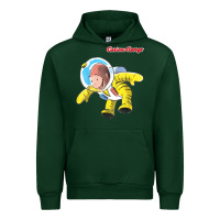 Forest Green curious george happy astronaut portrait t shirt Urban Hoodie - linhVisuals