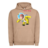 Pigment Burro curious george happy astronaut portrait t shirt Urban Hoodie - linhVisuals