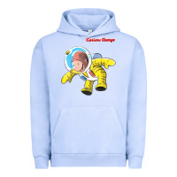 Pigment Grape Ice curious george happy astronaut portrait t shirt Urban Hoodie - linhVisuals