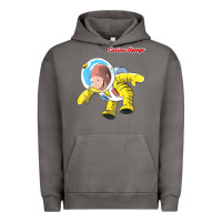 Pigment Tornado curious george happy astronaut portrait t shirt Urban Hoodie - linhVisuals