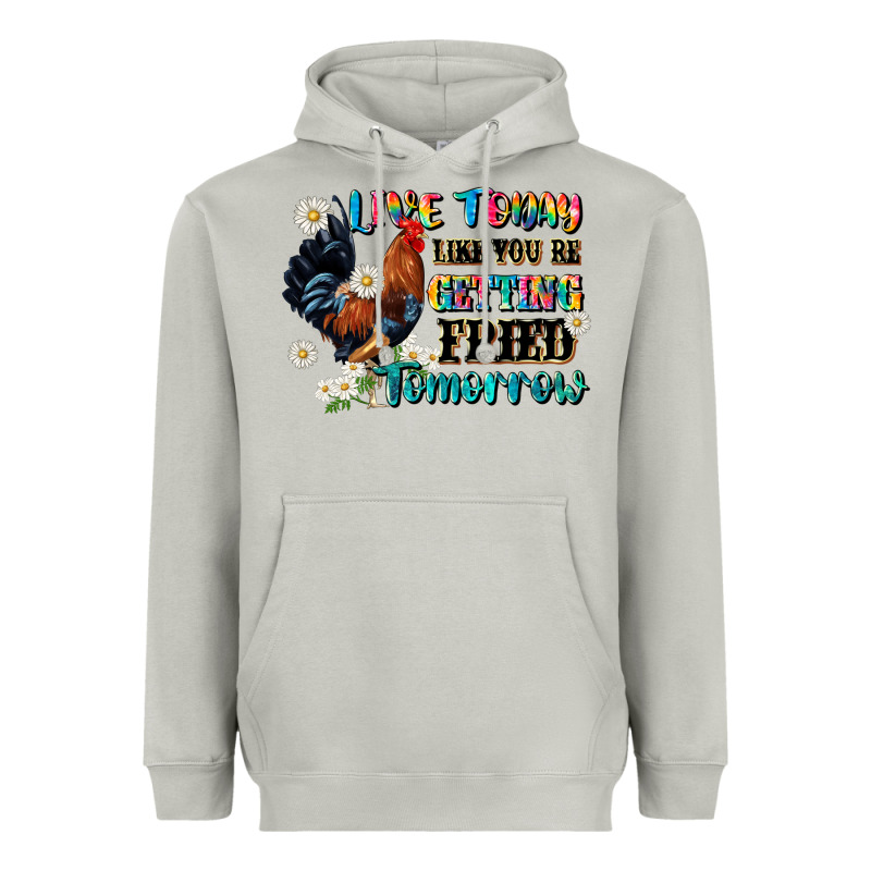 Live Today Like Fried Tomorrow Heavyweight Hoodie by JahusDesignShop | Teevron