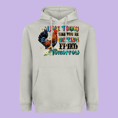 Live Today Like Fried Tomorrow Heavyweight Hoodie Designed By Jahusdesignshop