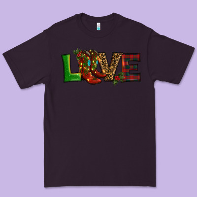 Christmas Boots Love Premium Tee Designed By Ranaportraitstore