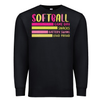 Black retro softball png Premium Sweatshirt - JahusDesignShop