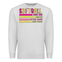 Dove Grey retro softball png Premium Sweatshirt - JahusDesignShop