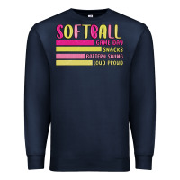 Navy retro softball png Premium Sweatshirt - JahusDesignShop