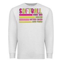 Oatmeal Heather retro softball png Premium Sweatshirt - JahusDesignShop