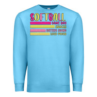 Ocean Blue retro softball png Premium Sweatshirt - JahusDesignShop