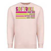 Pale Pink retro softball png Premium Sweatshirt - JahusDesignShop