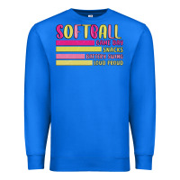 True Royal retro softball png Premium Sweatshirt - JahusDesignShop
