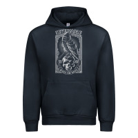 Navy edgar allen poe the raven nevermore t shirt Urban Hoodie - linhVisuals