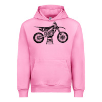 Fuchsia Pink YZ450F Eli Tomac Motorcycles Urban Hoodie - linhVisuals