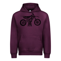 Mauve Wine YZ450F Eli Tomac Motorcycles Urban Hoodie - linhVisuals