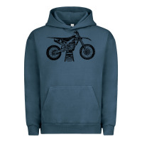 Pigment Midnight Navy YZ450F Eli Tomac Motorcycles Urban Hoodie - linhVisuals