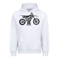 White YZ450F Eli Tomac Motorcycles Urban Hoodie - linhVisuals