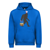 Cobalt funny bigfoot easter design with easter basket and bigfoot t shirt Urban Hoodie - linhVisuals