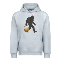 Heather Grey funny bigfoot easter design with easter basket and bigfoot t shirt Urban Hoodie - linhVisuals