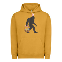 Pigment Peanut Butter funny bigfoot easter design with easter basket and bigfoot t shirt Urban Hoodie - linhVisuals