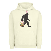 Pigment Pistachio funny bigfoot easter design with easter basket and bigfoot t shirt Urban Hoodie - linhVisuals