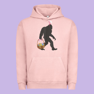Funny Bigfoot Easter Design With Easter Basket And Bigfoot T Shirt Urban Hoodie Designed By Linhvisuals