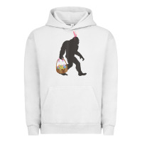 Pigment Lunar Rock funny bigfoot easter design with easter basket and bigfoot t shirt Urban Hoodie - linhVisuals