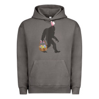 Pigment Tornado funny bigfoot easter design with easter basket and bigfoot t shirt Urban Hoodie - linhVisuals