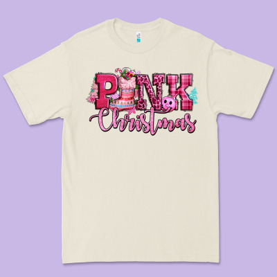 Pink Christmas Premium Tee Designed By Cowgirlartshop