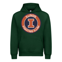 Forest Green illinois fighting illini Urban Hoodie - linhVisuals